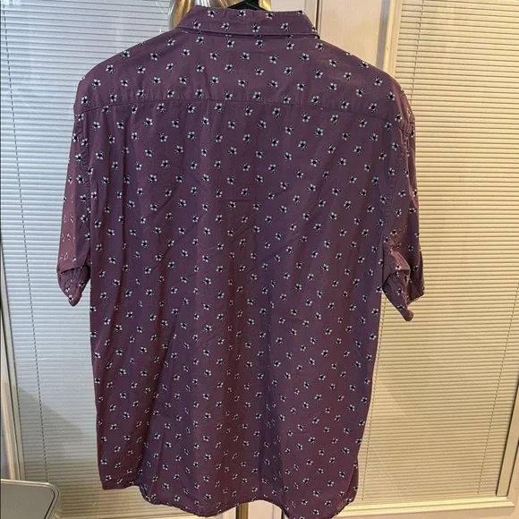 7 Diamonds Men's Purple Floral Button Down Shirt - Picture 4 of 4